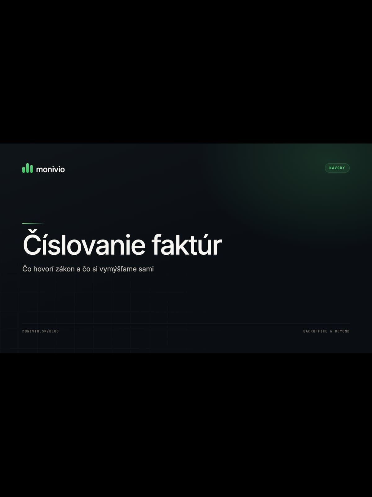 Číslovanie faktúr: čo hovorí zákon a čo si vymýšľame sami