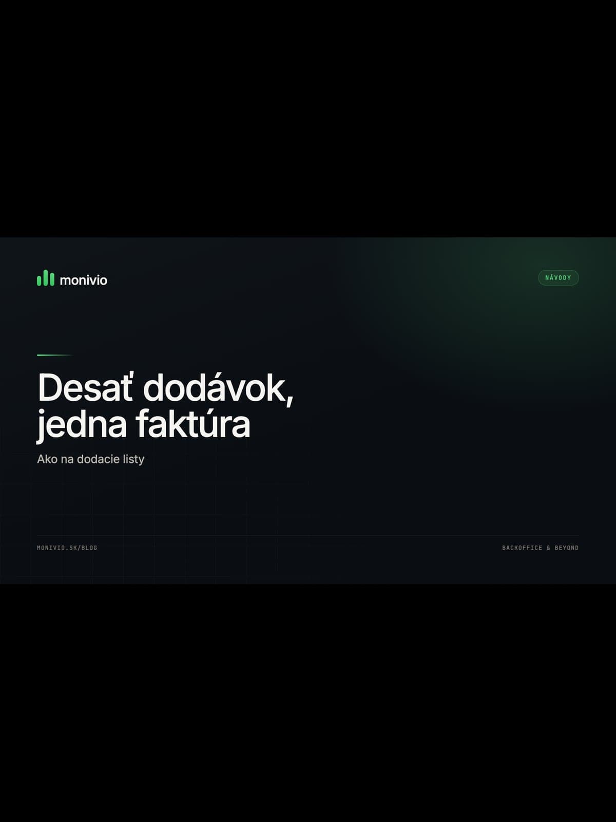 Desať dodávok, jedna faktúra: ako na dodacie listy