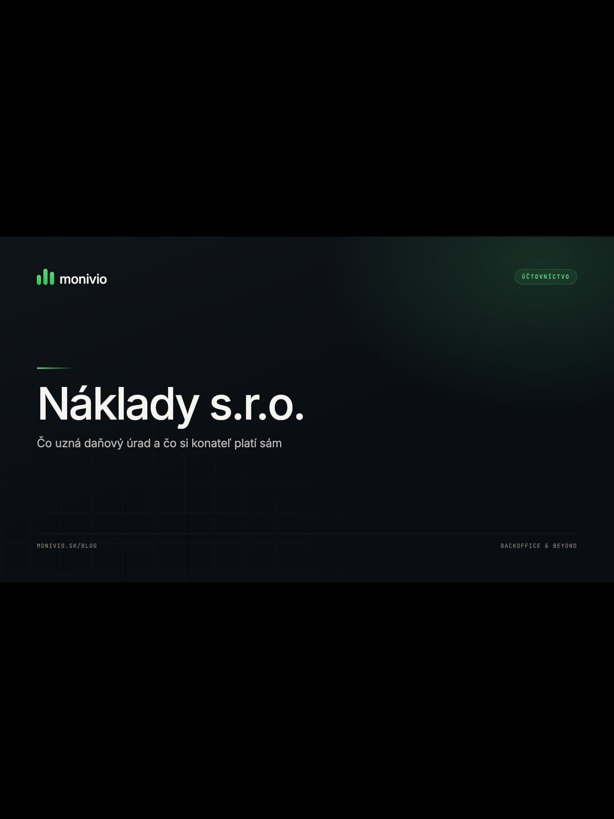 Čo si môže s.r.o. dať do nákladov (a čo si konateľ platí sám)