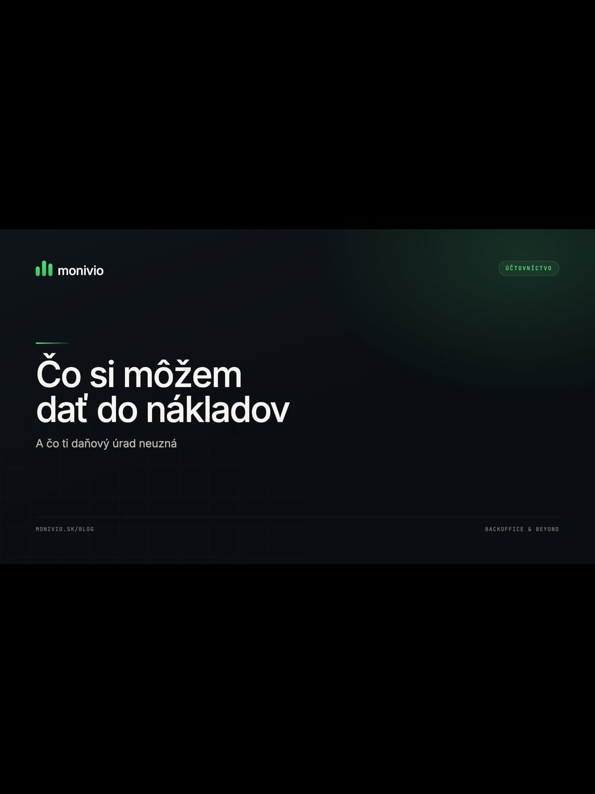 Čo si môžem dať do nákladov ako živnostník (a čo ti daňový úrad neuzná)