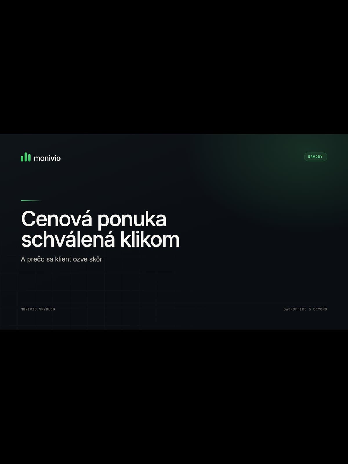 Cenová ponuka, ktorú klient schváli klikom (a prečo sa ozve skôr)