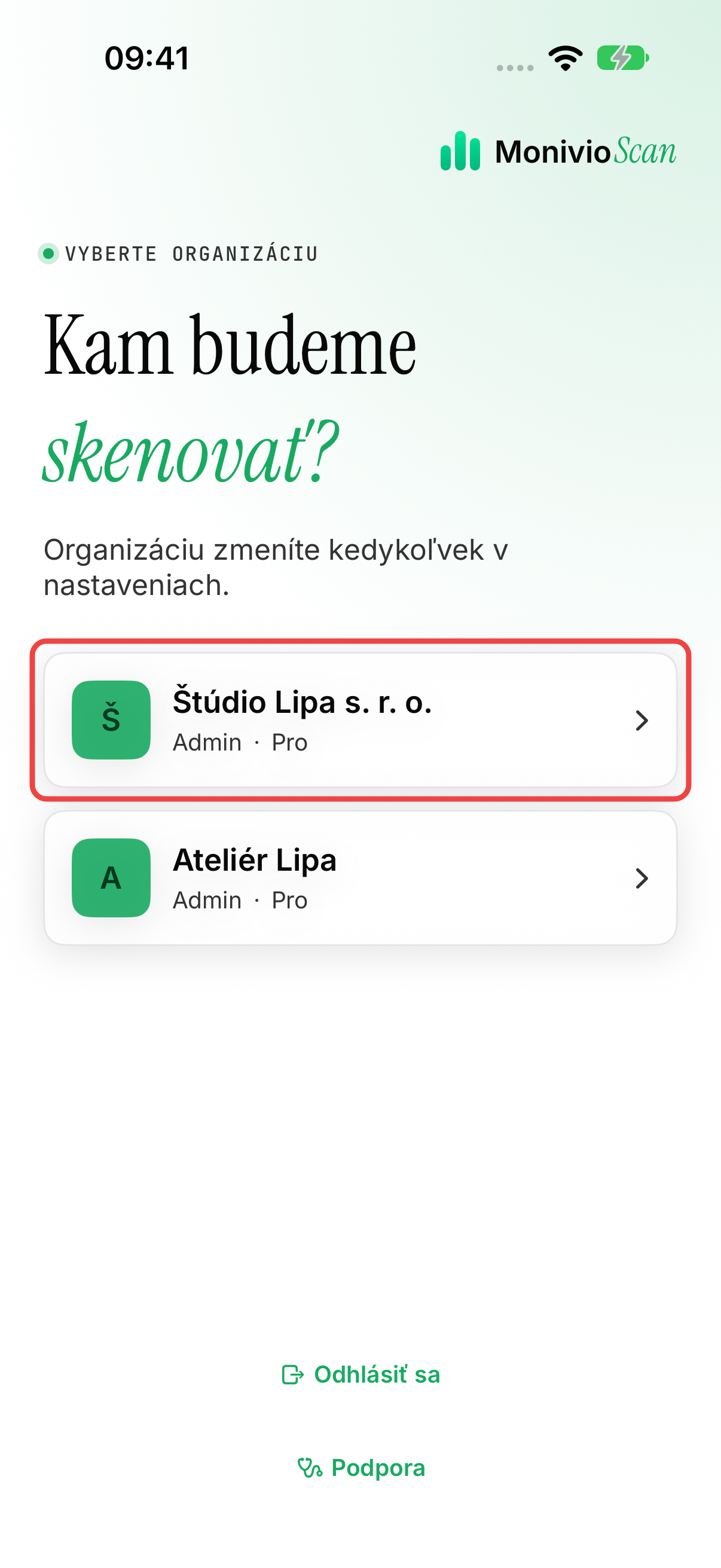 Výber medzi firmami Štúdio Lipa a Ateliér Lipa