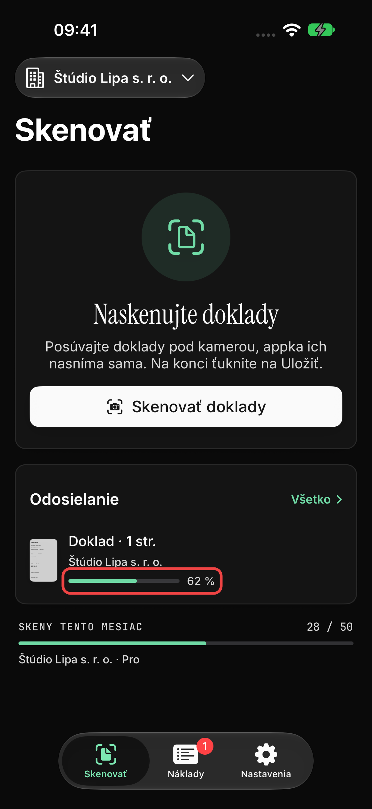 Doklad vo firme Štúdio Lipa počas nahrávania