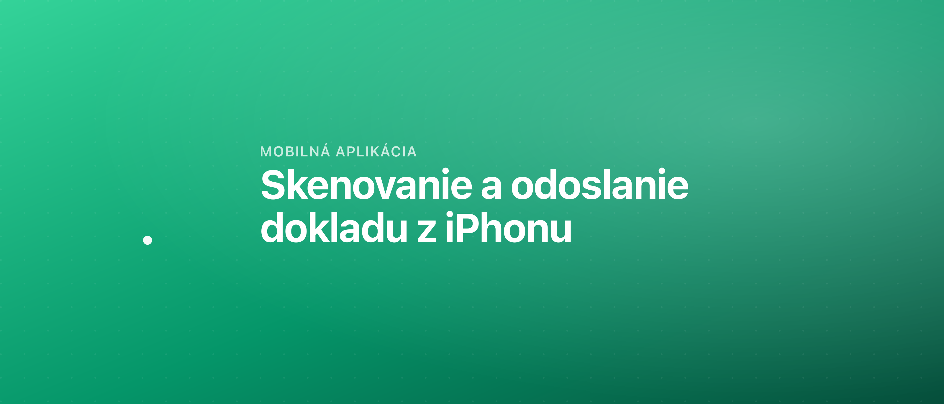 Skenovanie a odoslanie dokladu z iPhonu