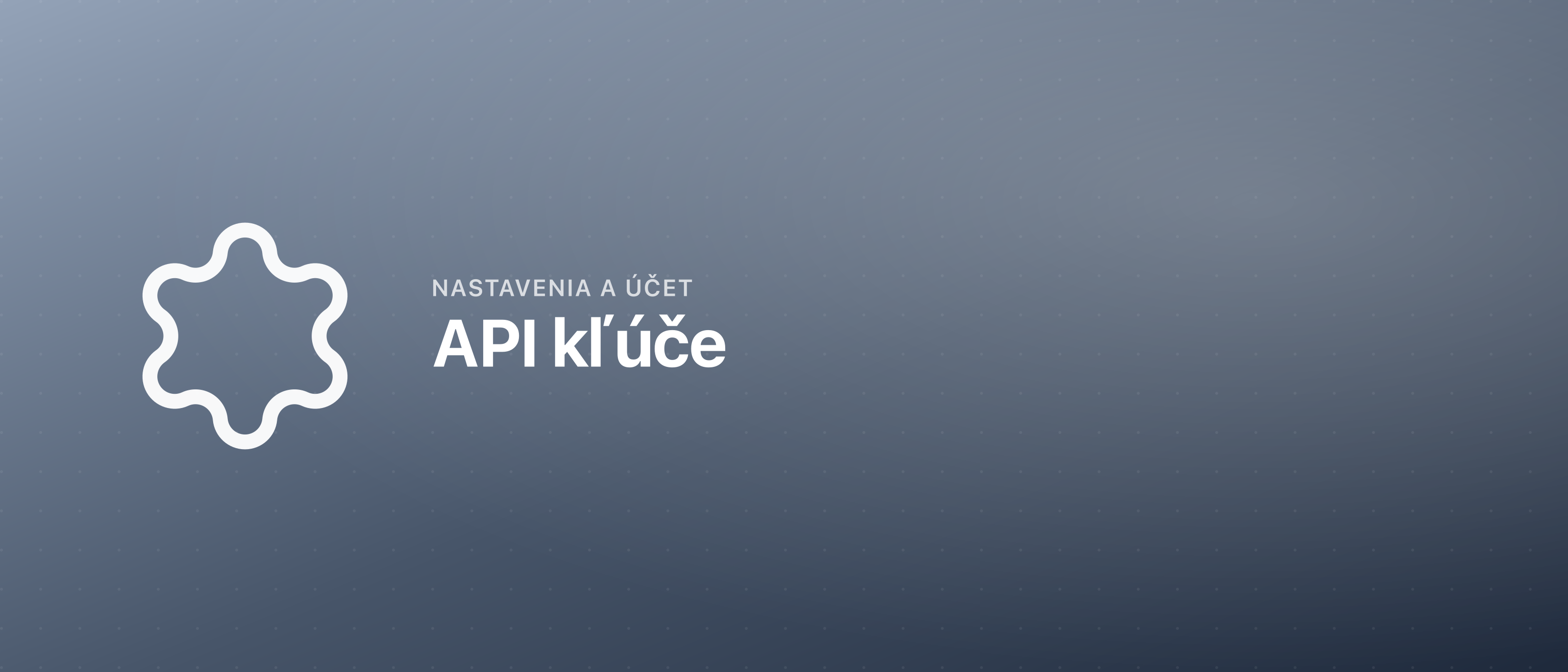 API kľúče