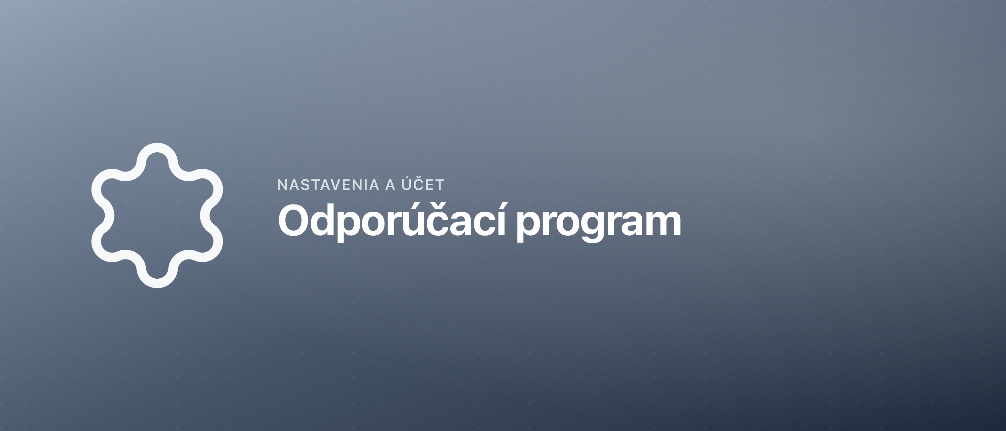 Odporúčací program