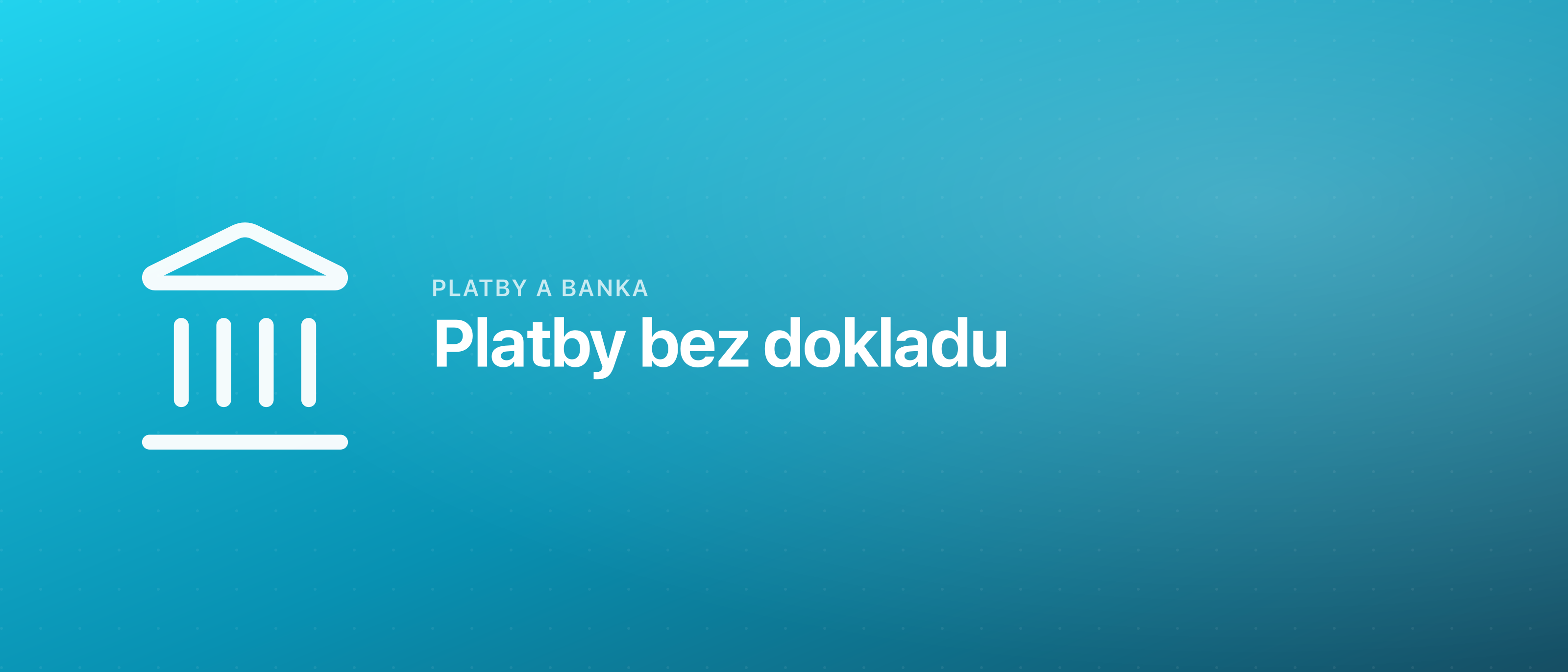 Platby bez dokladu