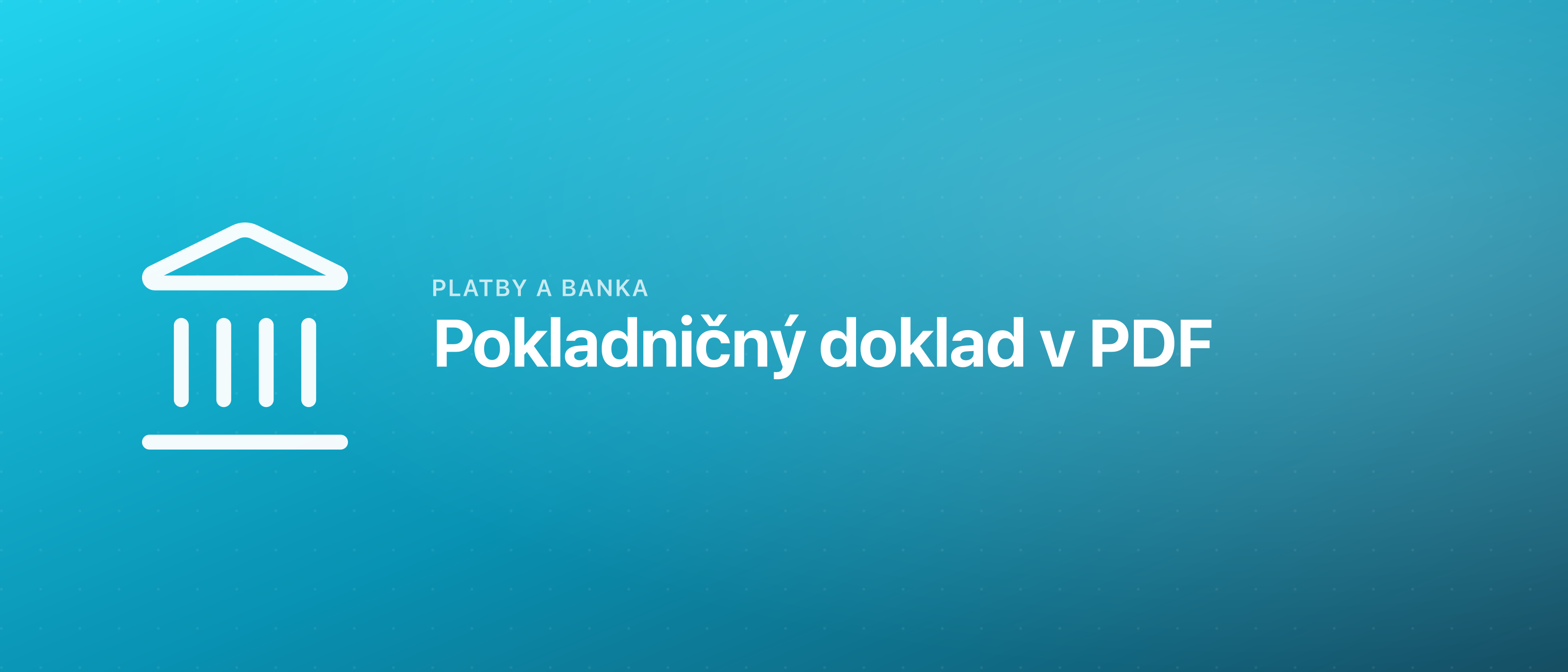 Pokladničný doklad v PDF
