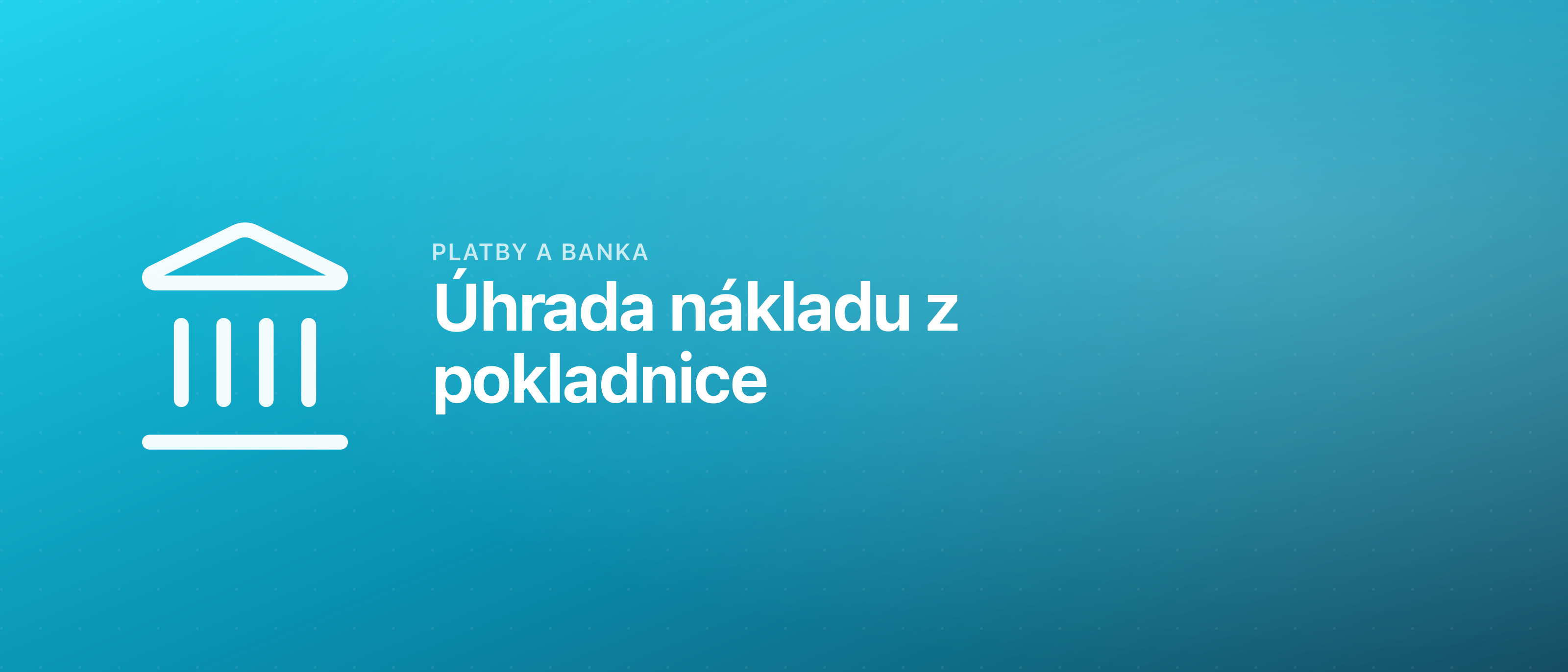 Úhrada nákladu z pokladnice